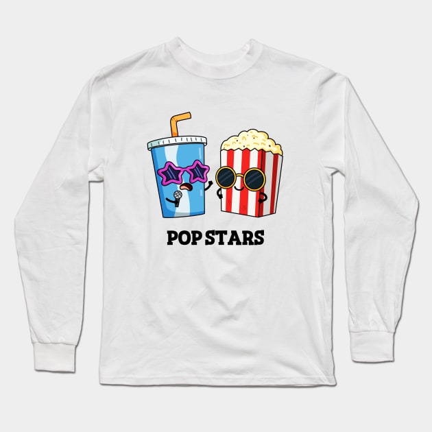 Pop Stars Funny Food Pun Long Sleeve T-Shirt by punnybone